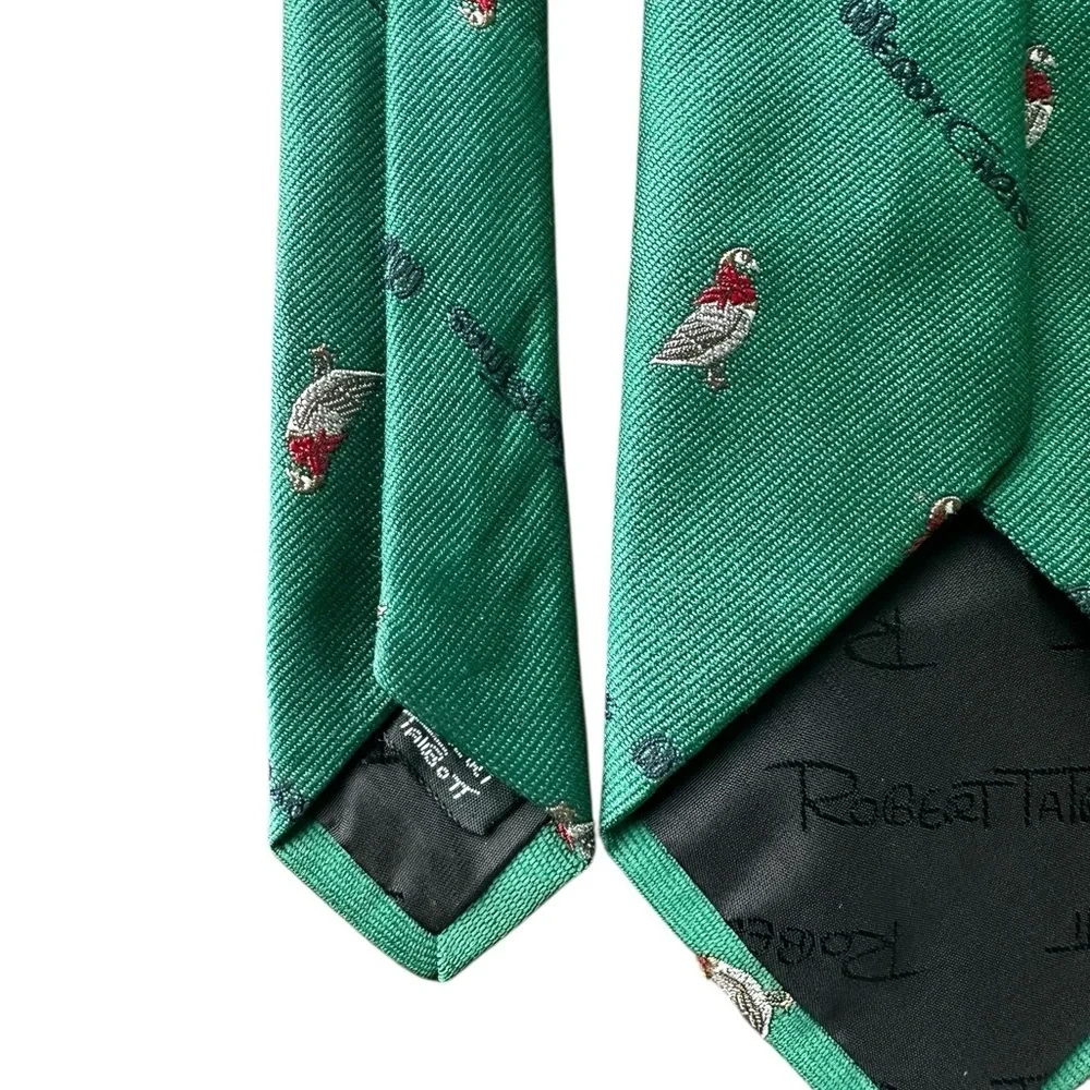 Robert Talbott for Jarrod's Merry Christmas Goose Holiday Necktie Tie